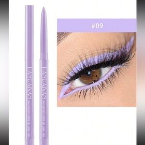 Purple Gel Eyeliner Pen Waterproof Coloured Eye Liner Long Lasting Eye Liner